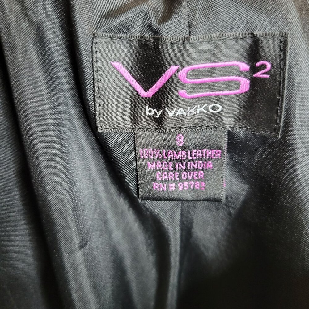 Vintage Womens 8 Black Buttery Soft Leather Flared Pants Lined Y2K‎ - Picture 7 of 9